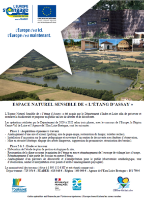 ESPACE NATUREL SENSIBLE -  "L'Etang d'Assay"