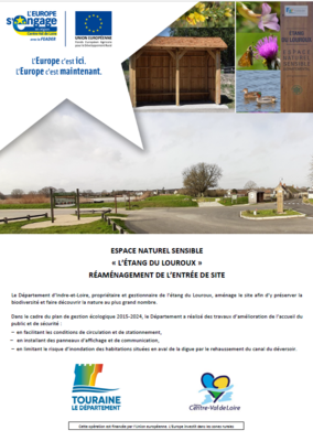 ESPACE NATUREL SENSIBLE - Réaménagement de l'entrée du site de "L'Etang du Louroux"