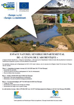 ESPACE NATUREL SENSIBLE -  "L'Etang de l'Archevêque"